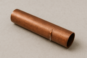 copper pipe with a leak