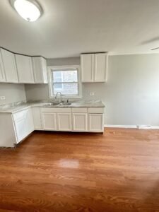 kitchen without fridge